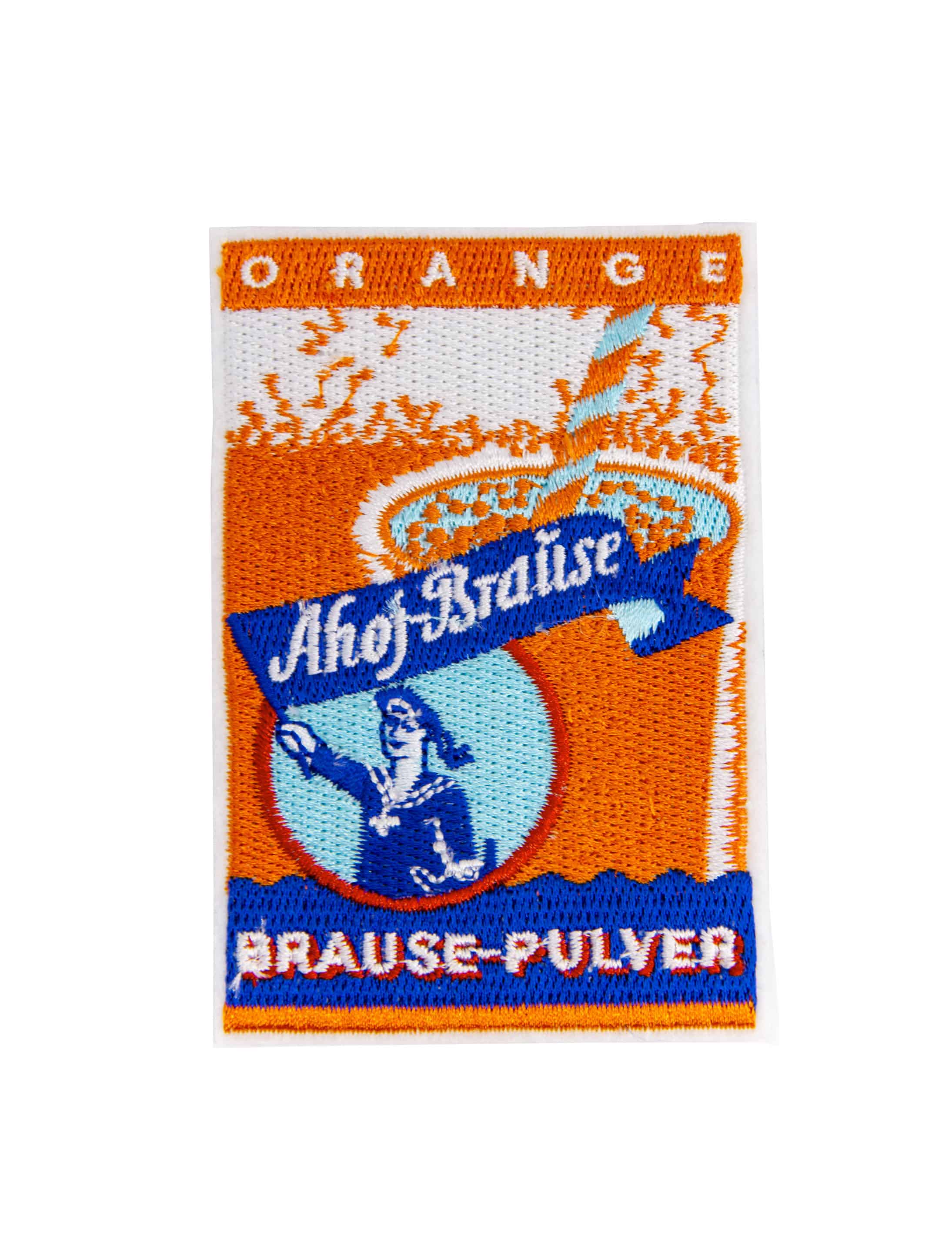 Aufnäher Ahoj-Brause Brause-Pulver Orange