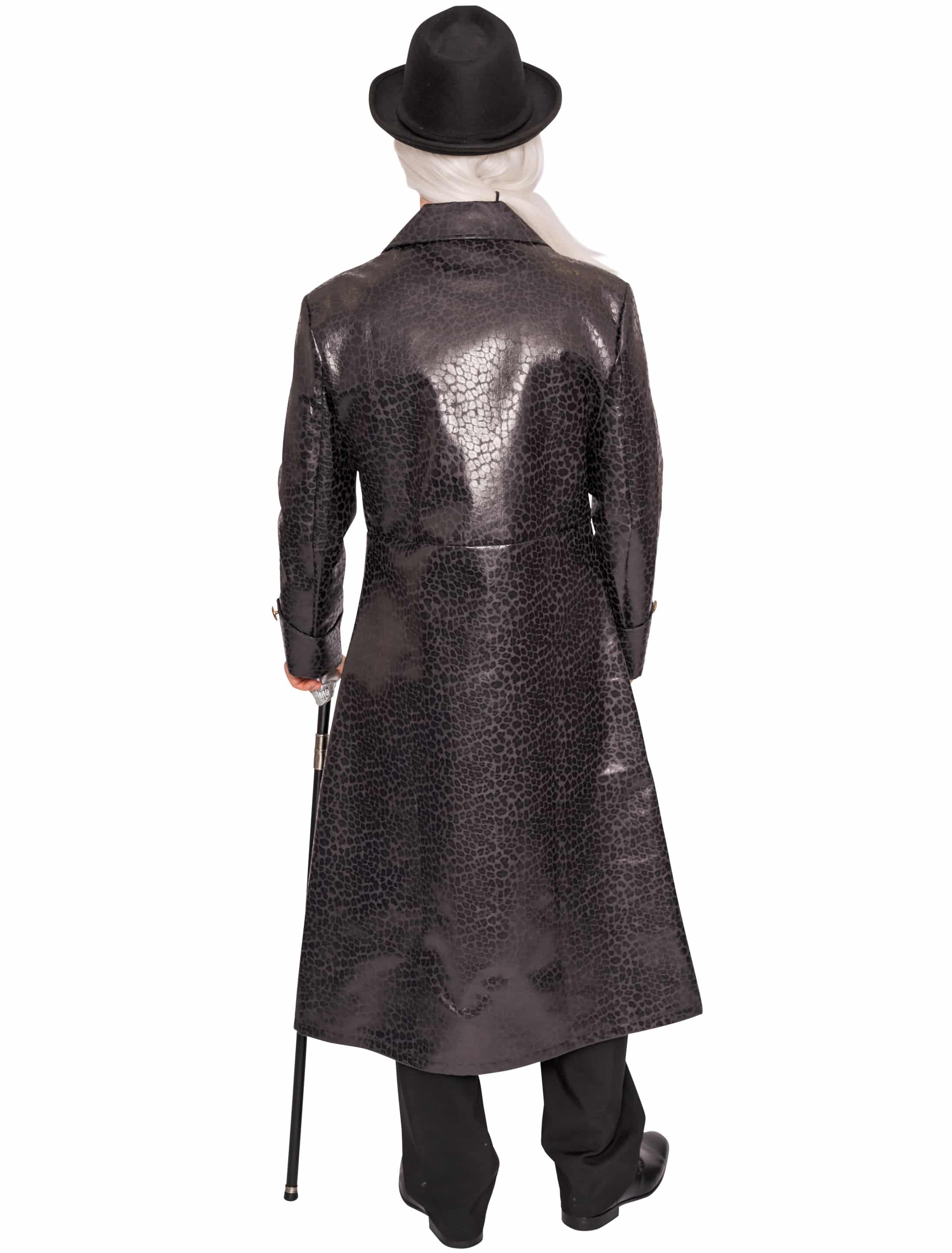 Mantel mit Schnallen Herren schwarz XL