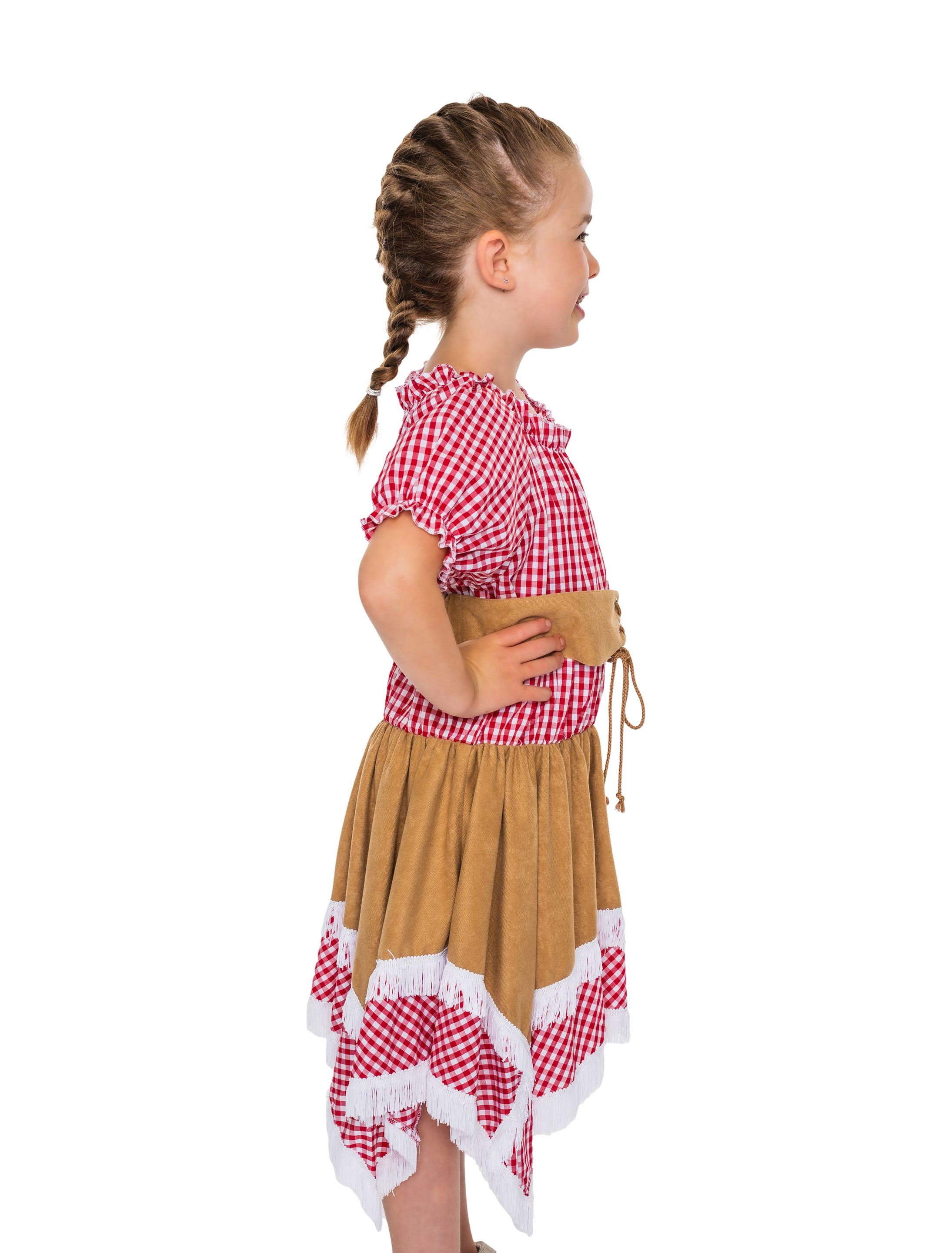 Kleid Cowgirl Kinder rot/weiß 164 Kleid Cowgirl Kinder rot/weiß 164