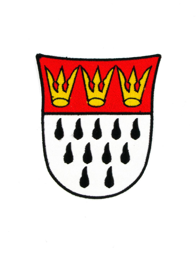 Aufnäher/Bügelbild Kölner Wappen 12cm