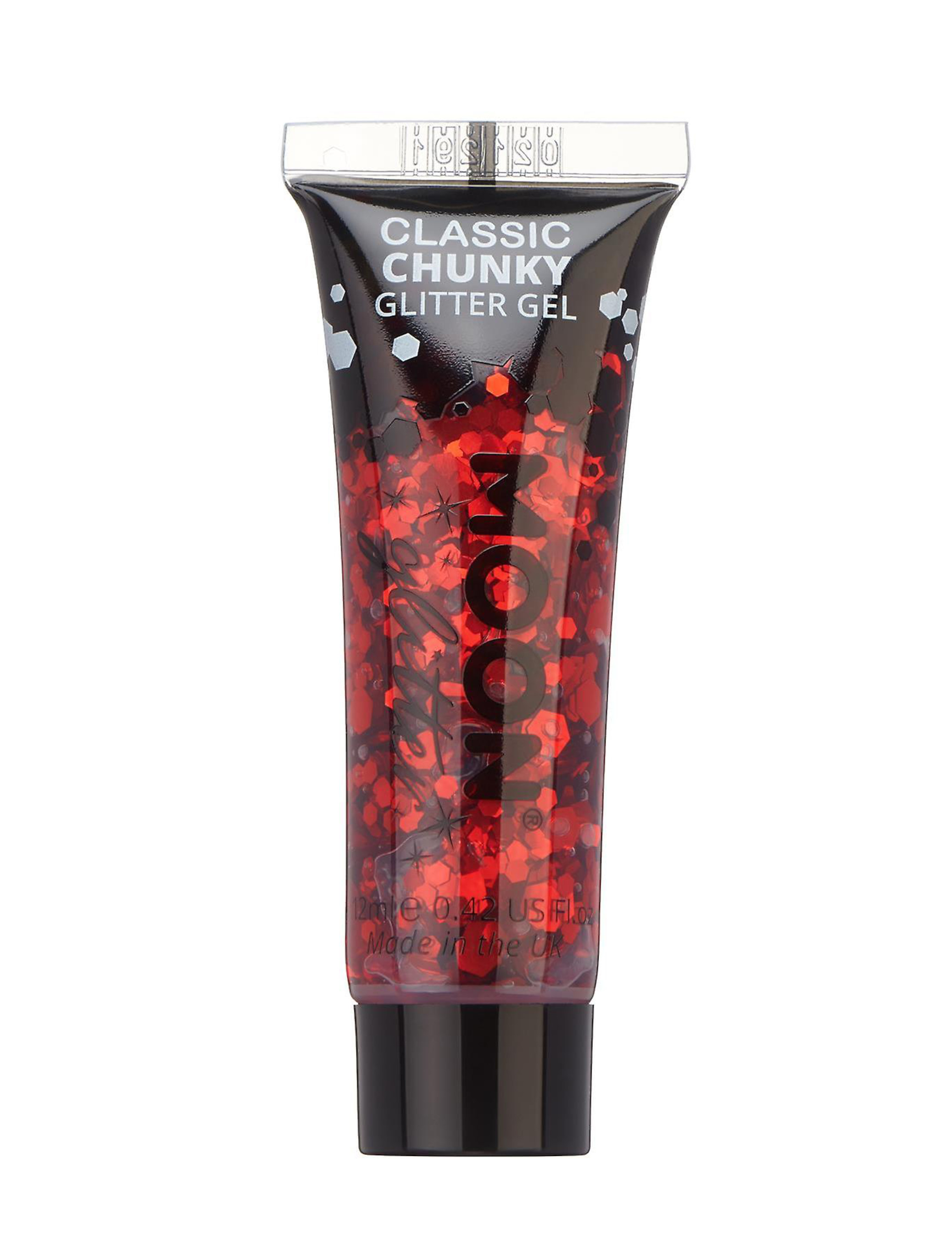 Glitzergel Chunky Classic 12ml rot