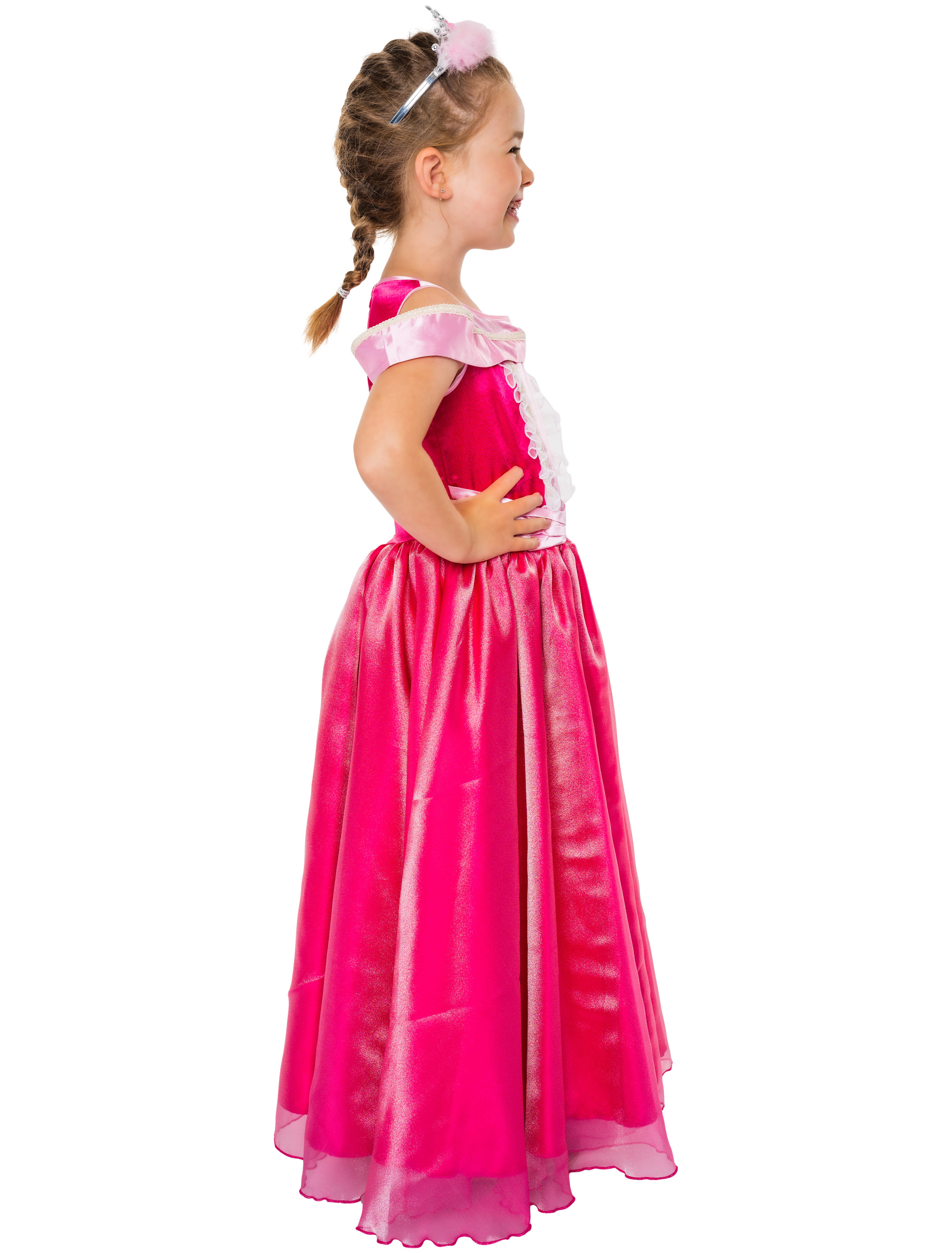 Kleid Prinzessin Kinder pink 128