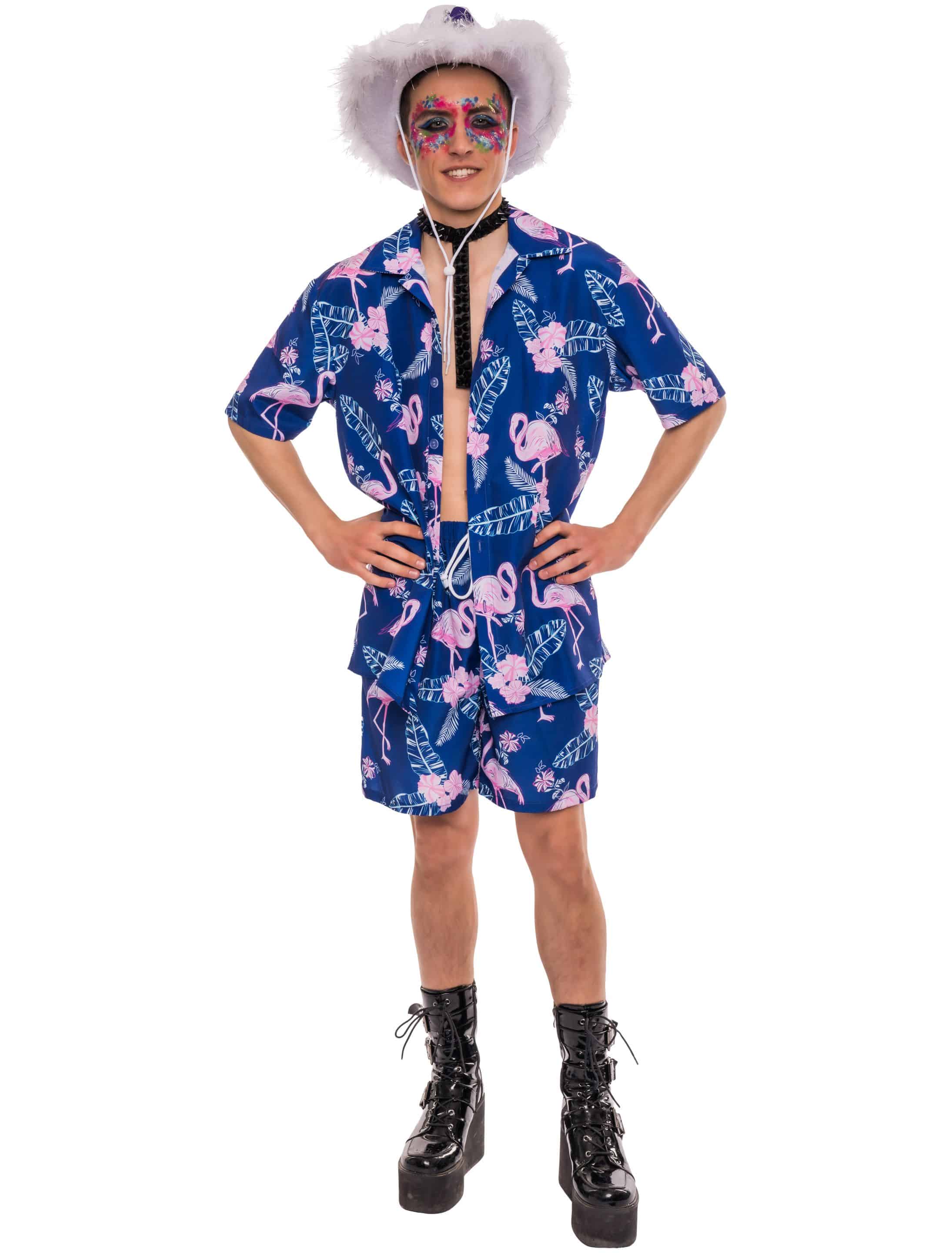 Set Hawaii Herren 2-tlg. Herren blau L Set Hawaii Herren 2-tlg. Herren blau L