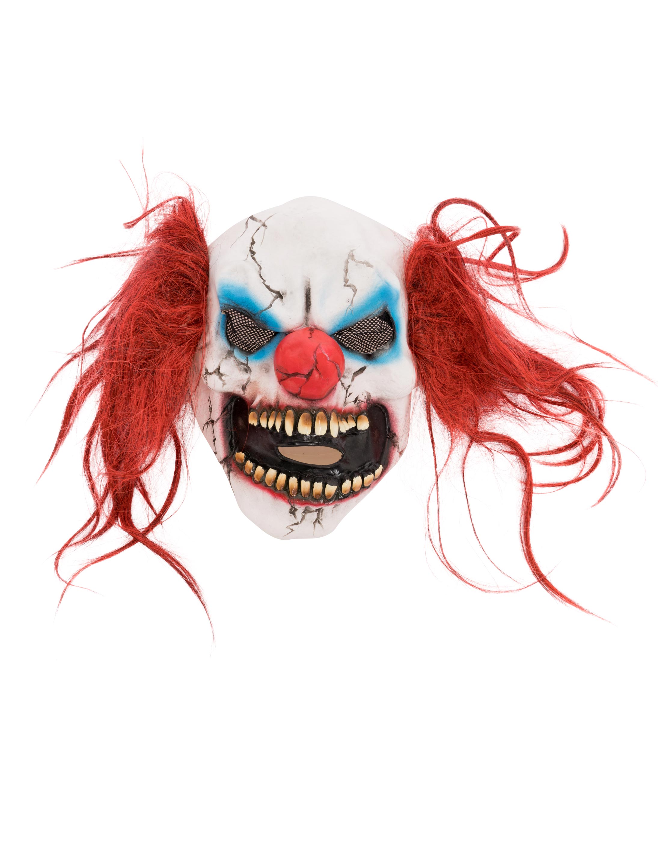 Latexmaske Schädel Clown