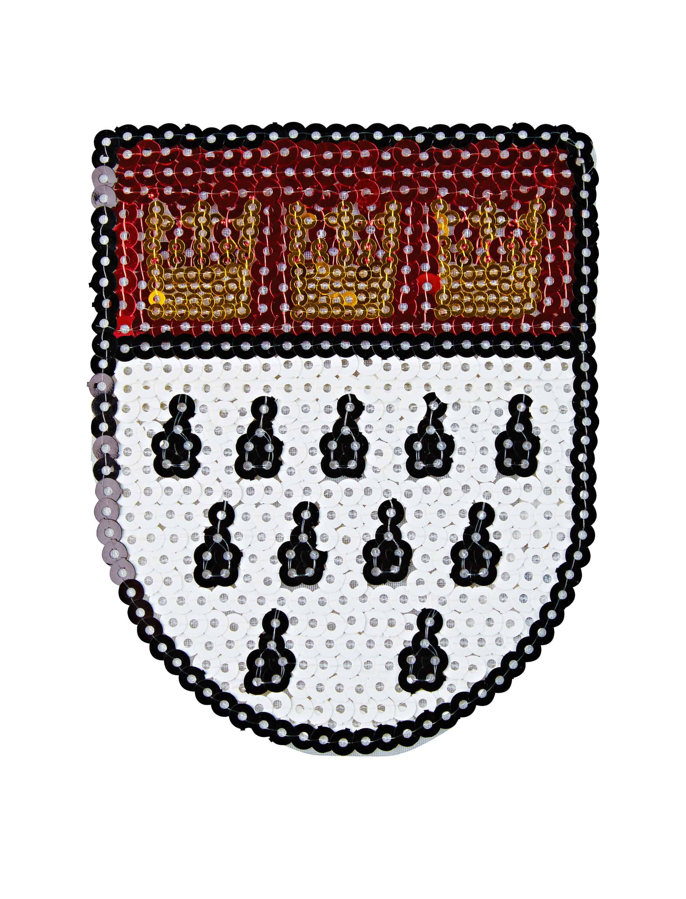 Aufnäher Kölner Wappen Pailletten klein