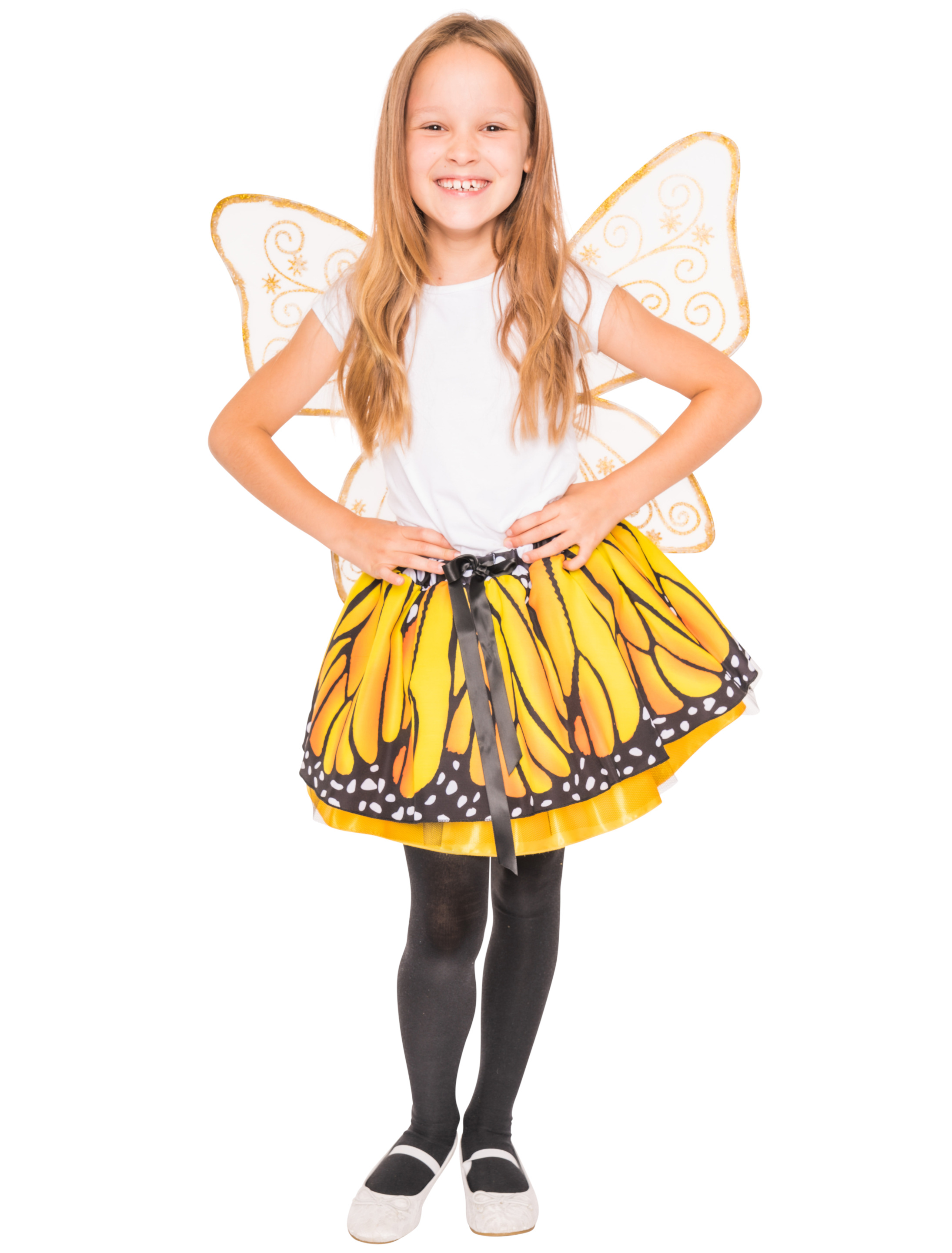 Rock Schmetterling Kinder orange