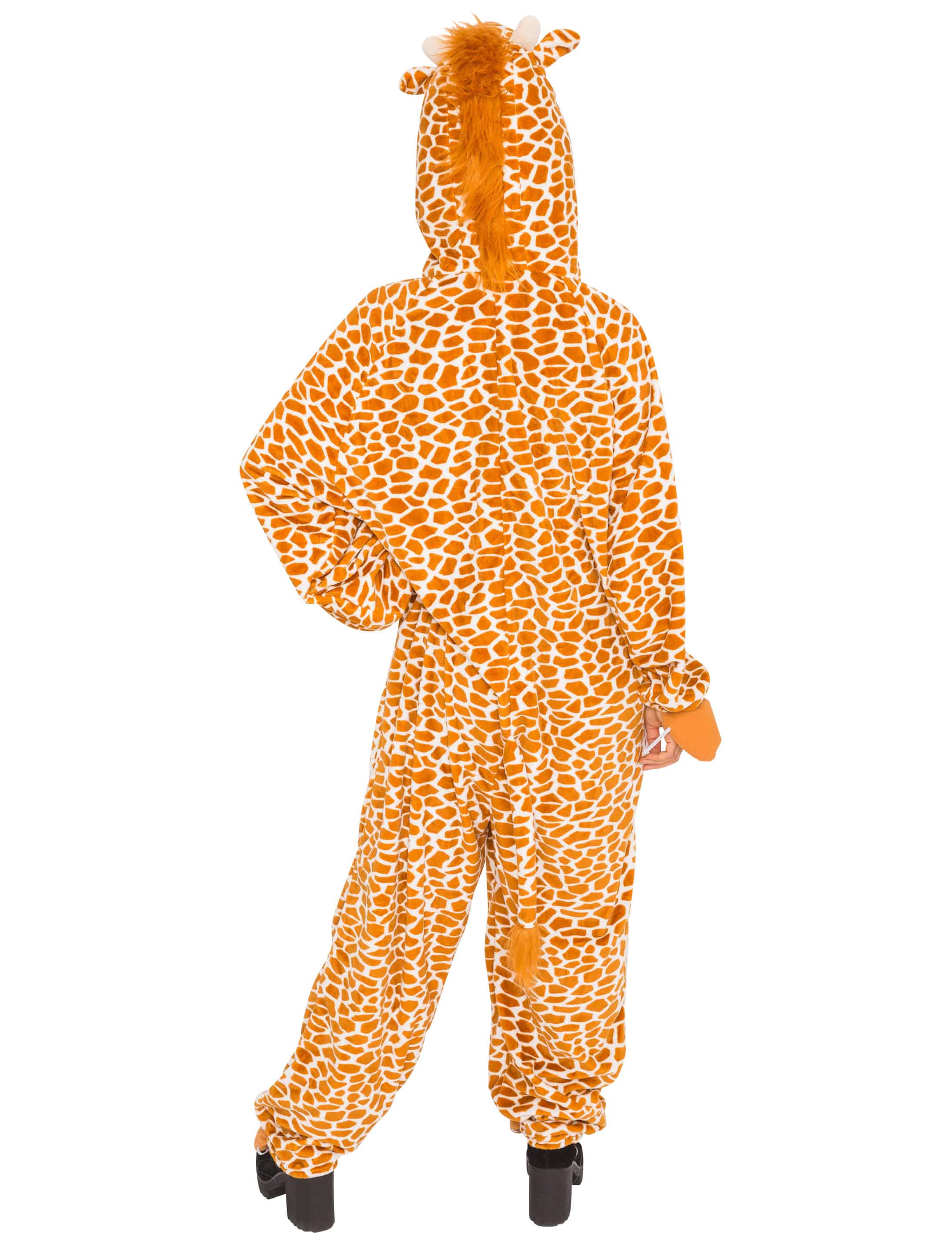 Overall Plüsch Giraffe Damen hellbraun 34-36