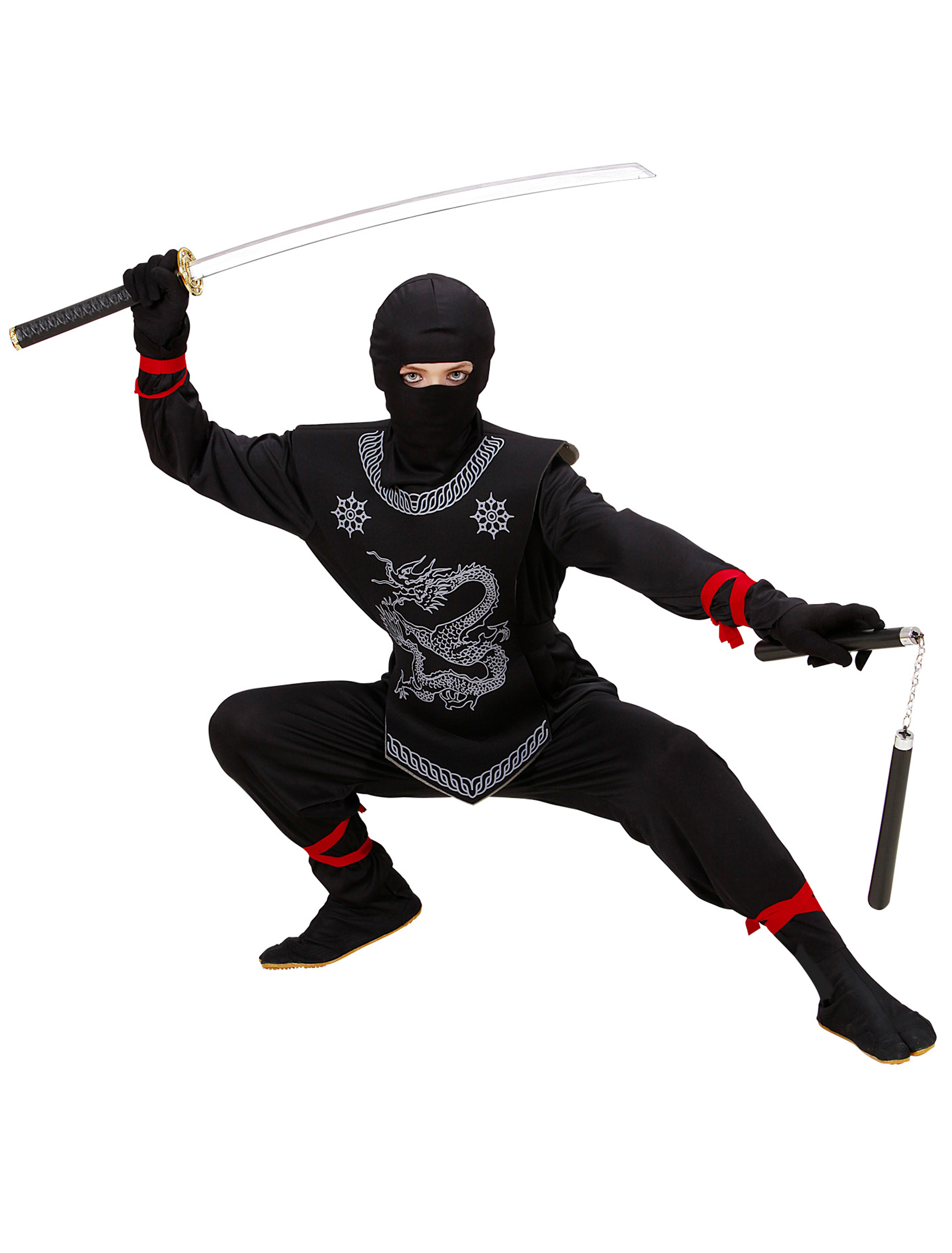 Ninja Dragon Kinder 4-tlg. schwarz 128 Ninja Dragon Kinder 4-tlg. schwarz 128