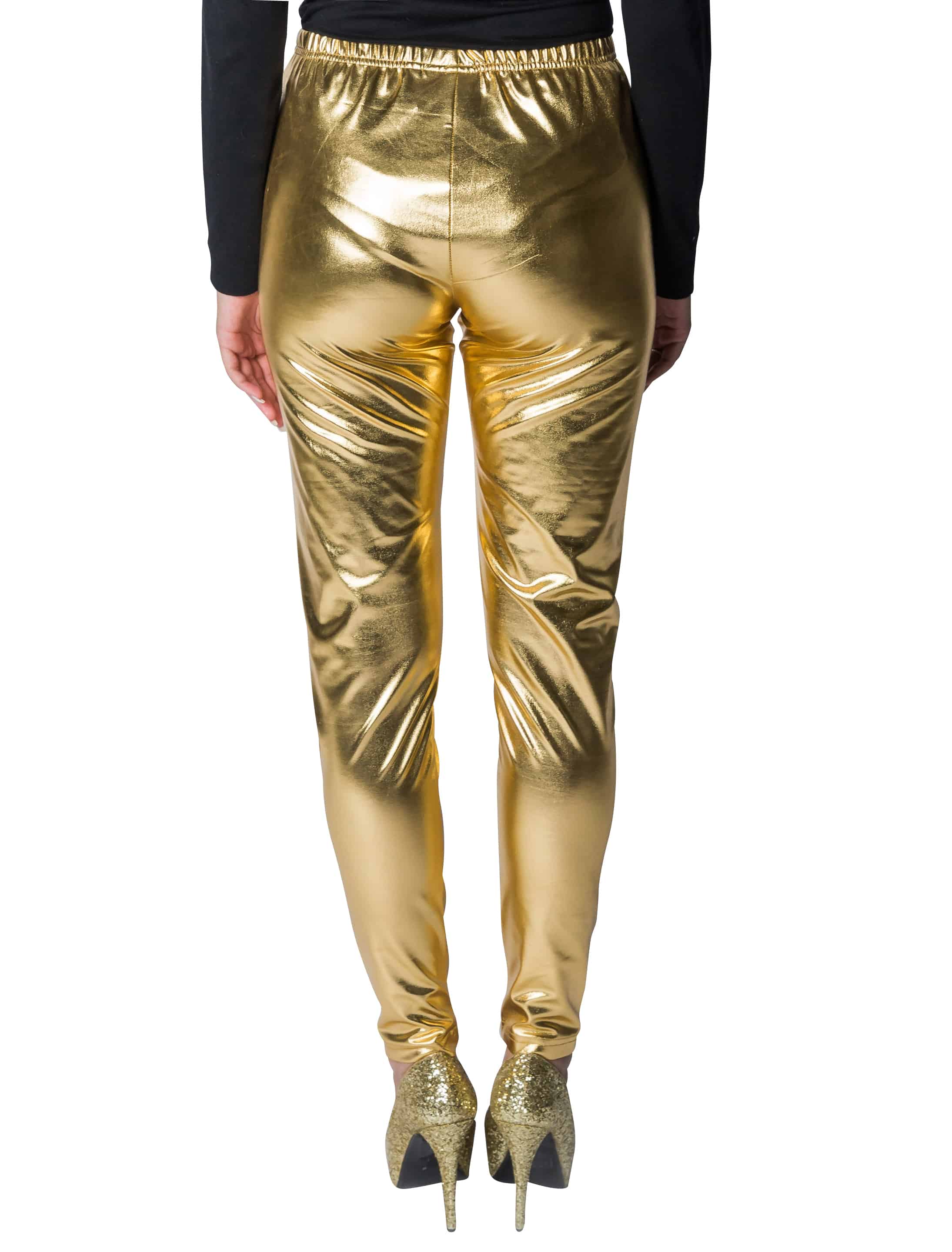 Leggings metallic gold L/XL