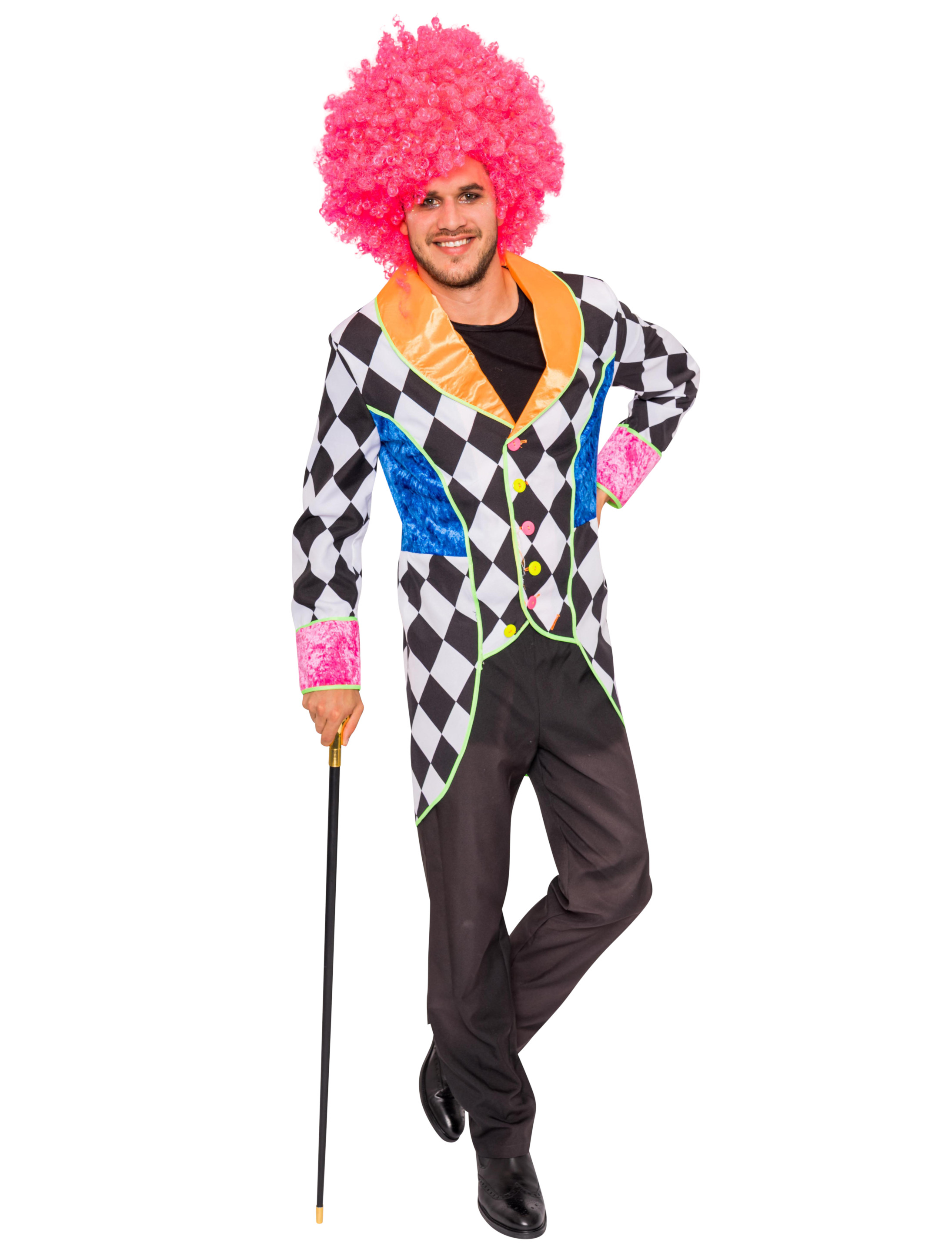 Mantel Harlekin Herren bunt M Mantel Harlekin Herren bunt M