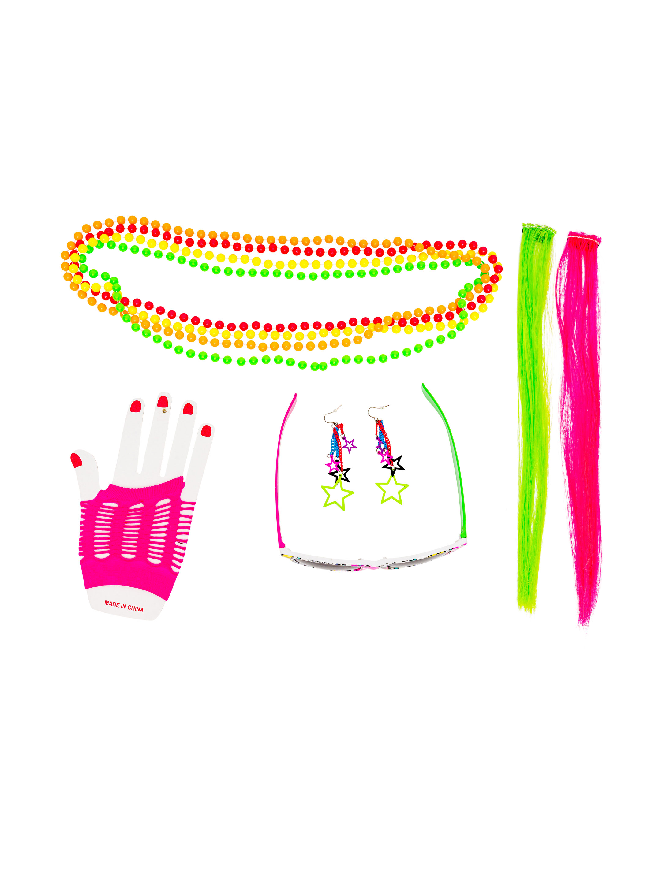 80's Set neon 5-tlg. 80's Set neon 5-tlg.
