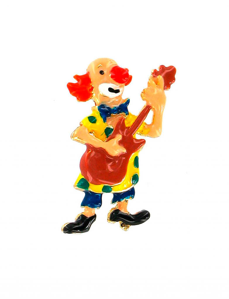 Pin Clown Filli mit Gitarre
