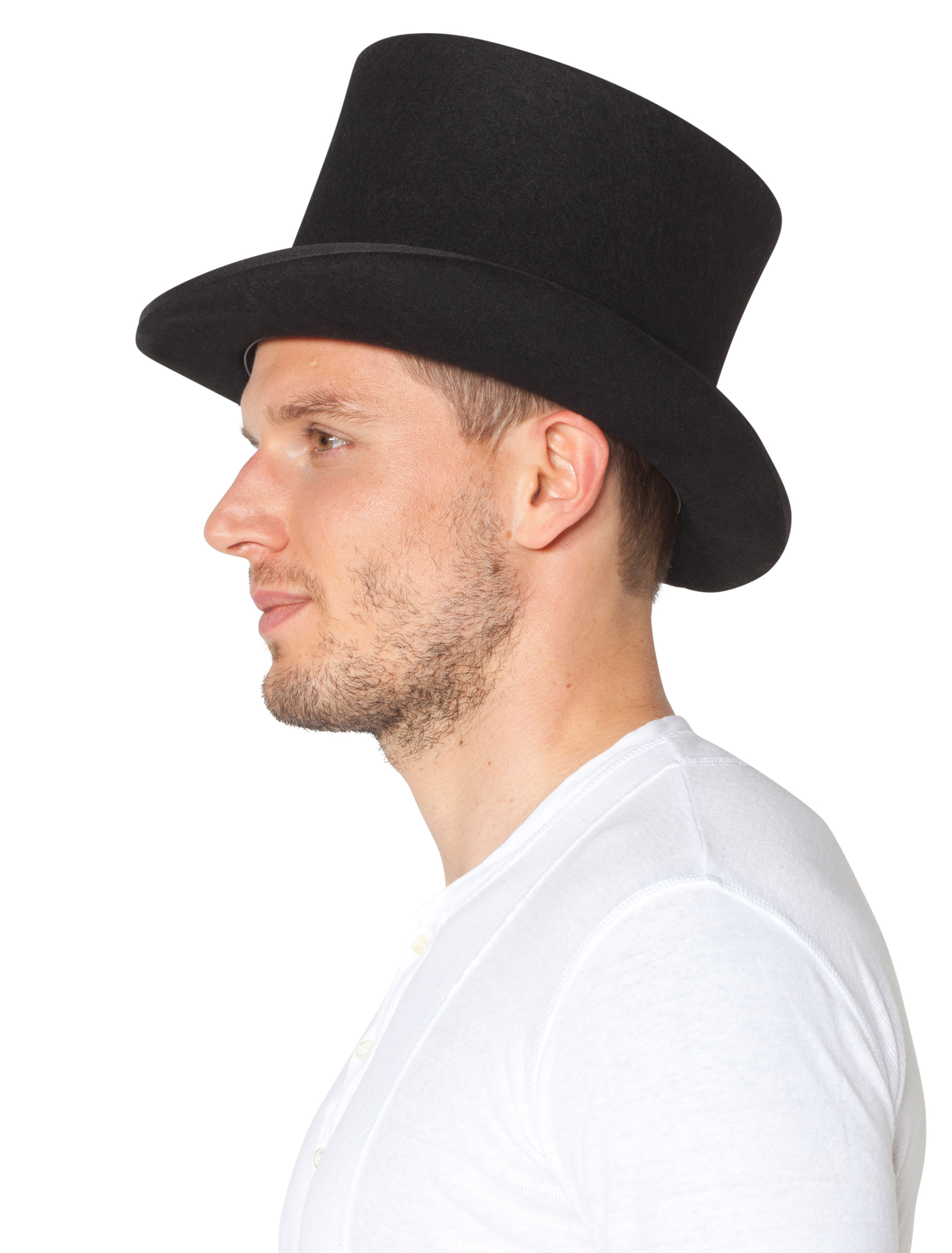 Zylinder Wollfilz Herren schwarz 61 Zylinder Wollfilz Herren schwarz 61