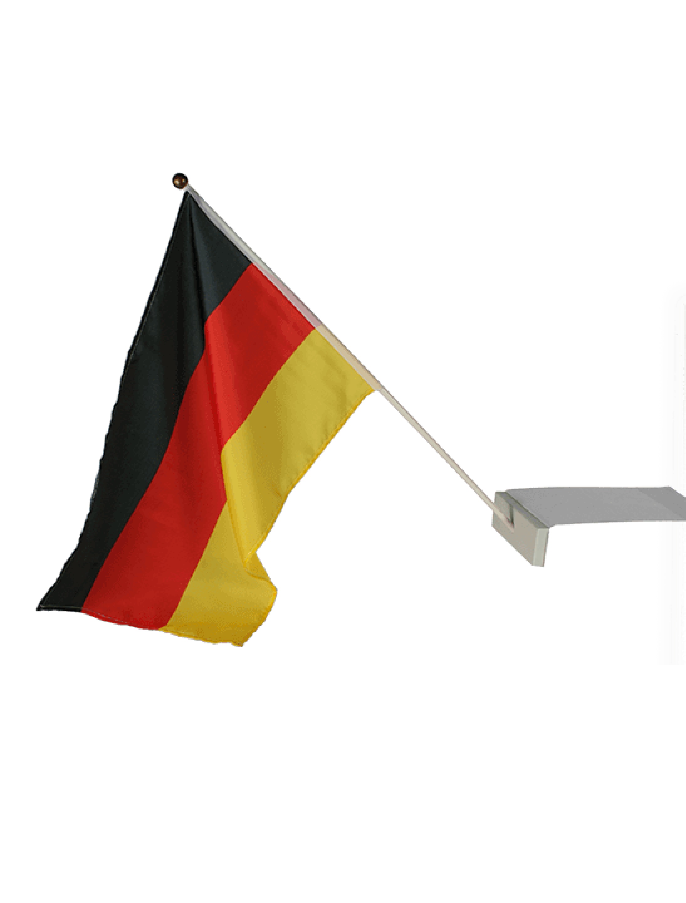 4x Deutschland-Fahne Deutschlandfahne Deutsche Flagge Flag am Stab