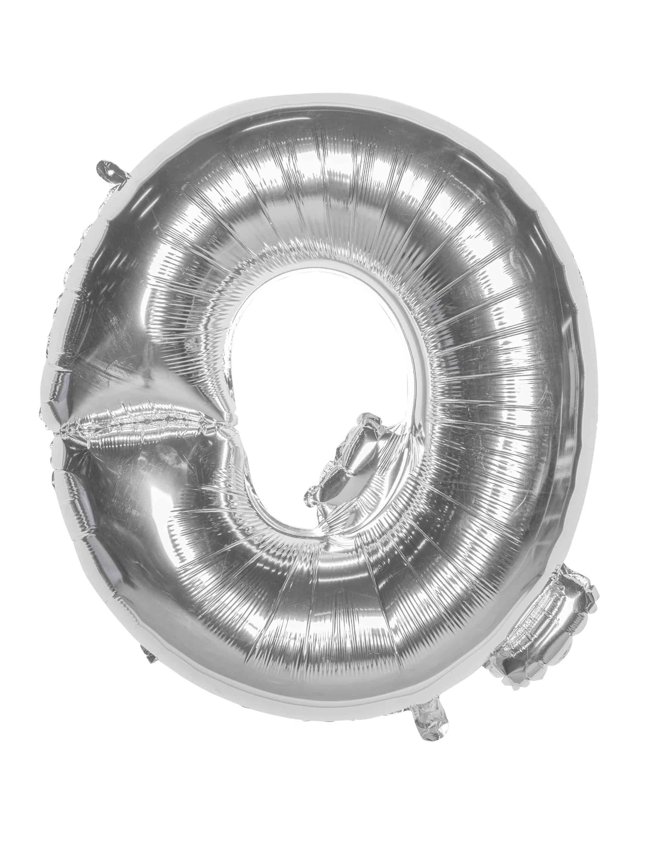 Folienballon Q silber L