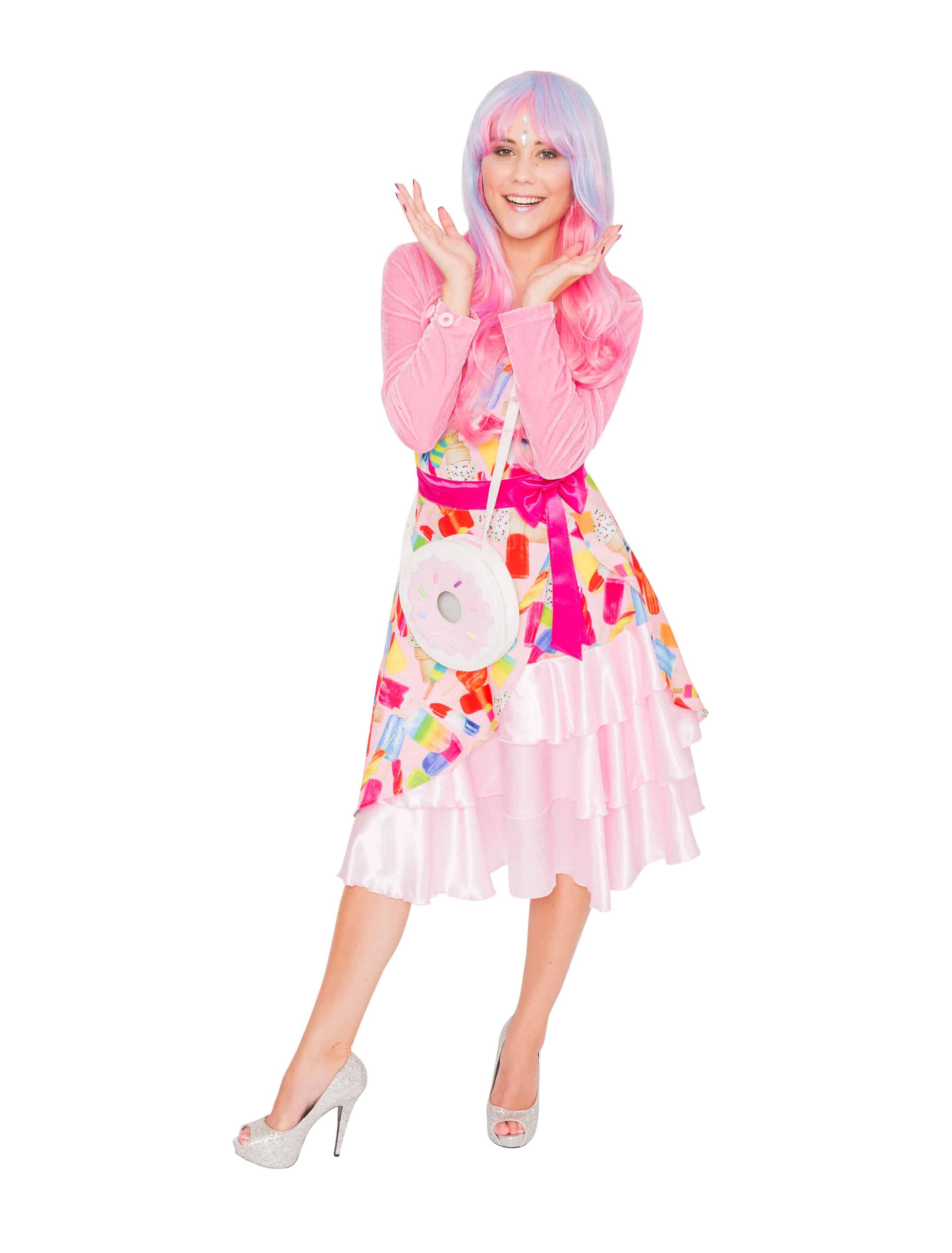 Kleid Candy Ice Cream rosa S