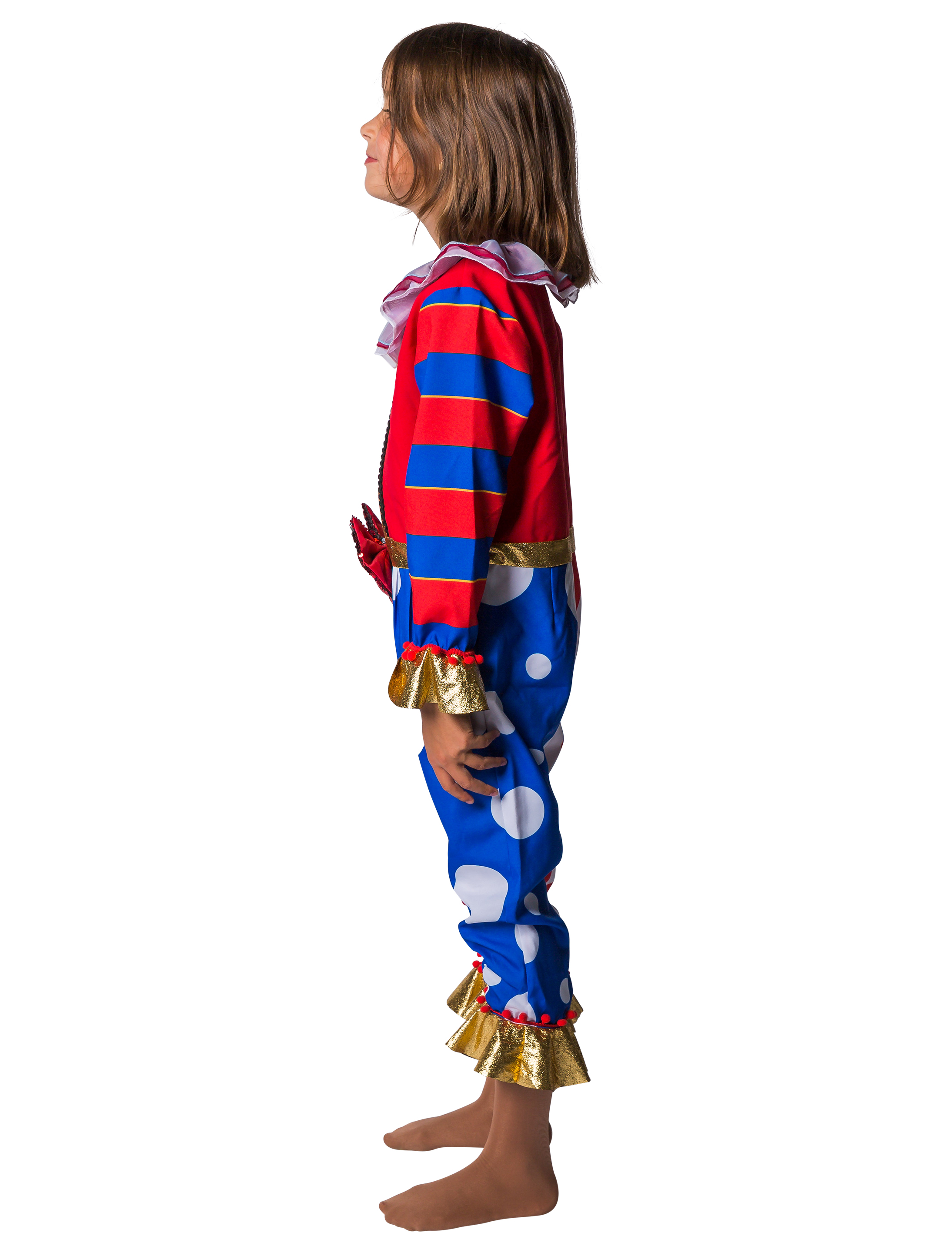 Jumpsuit Clown Kinder mehrfarbig 116-128