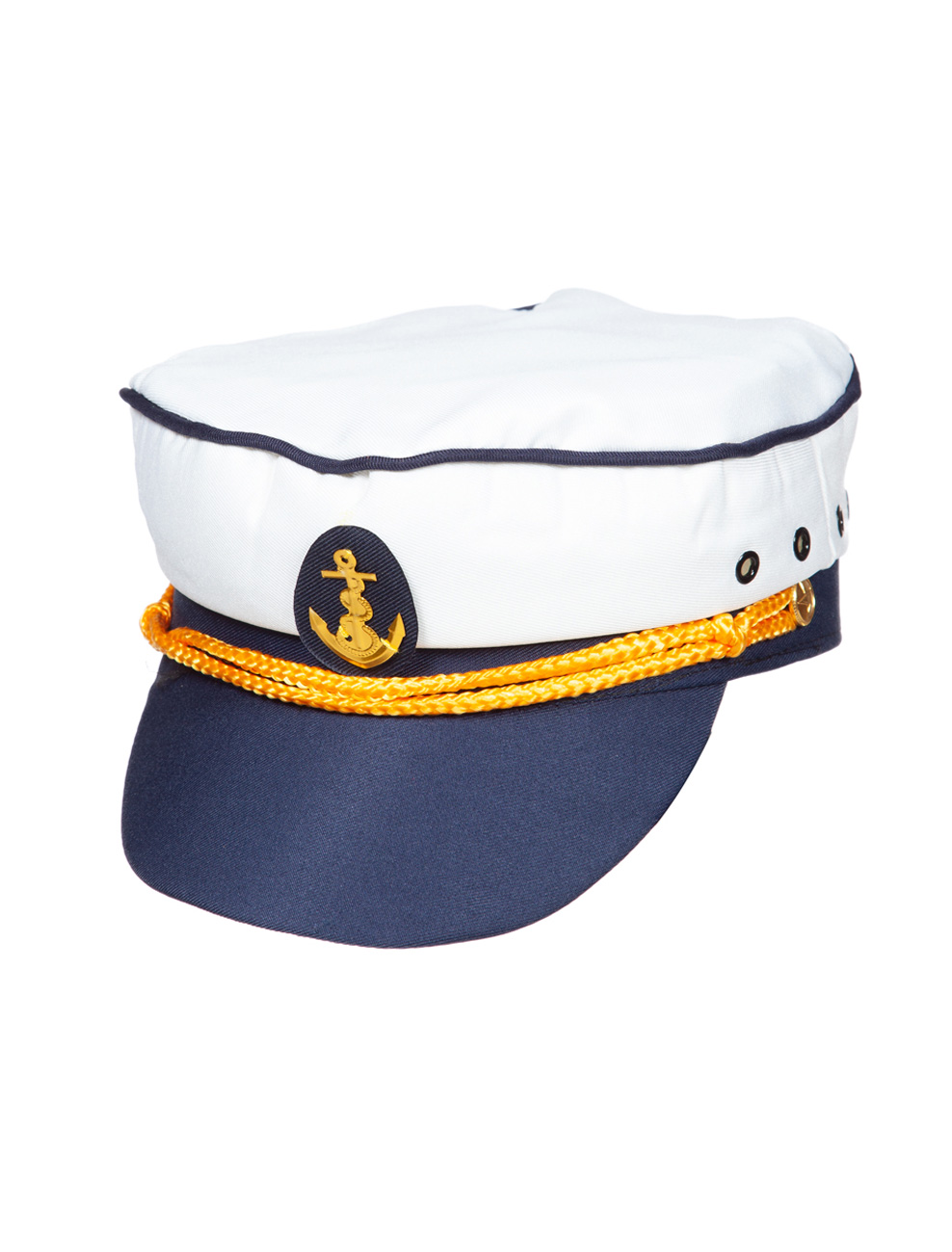 Mütze Kapitän weiß/blau