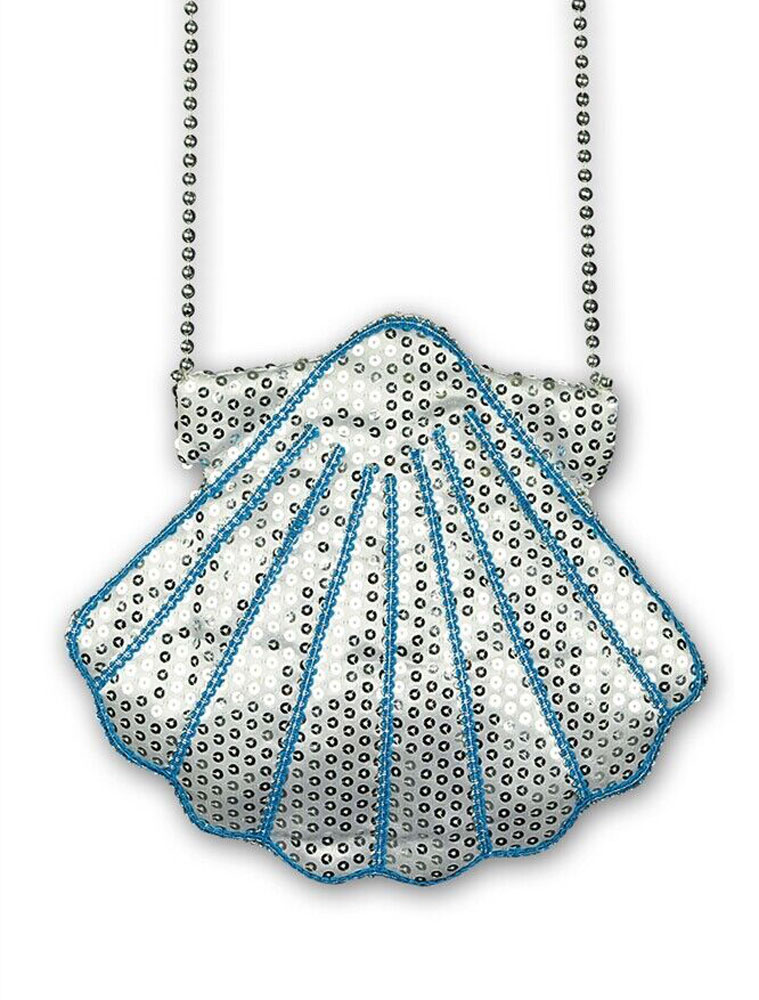 Tasche Muschel silber silber