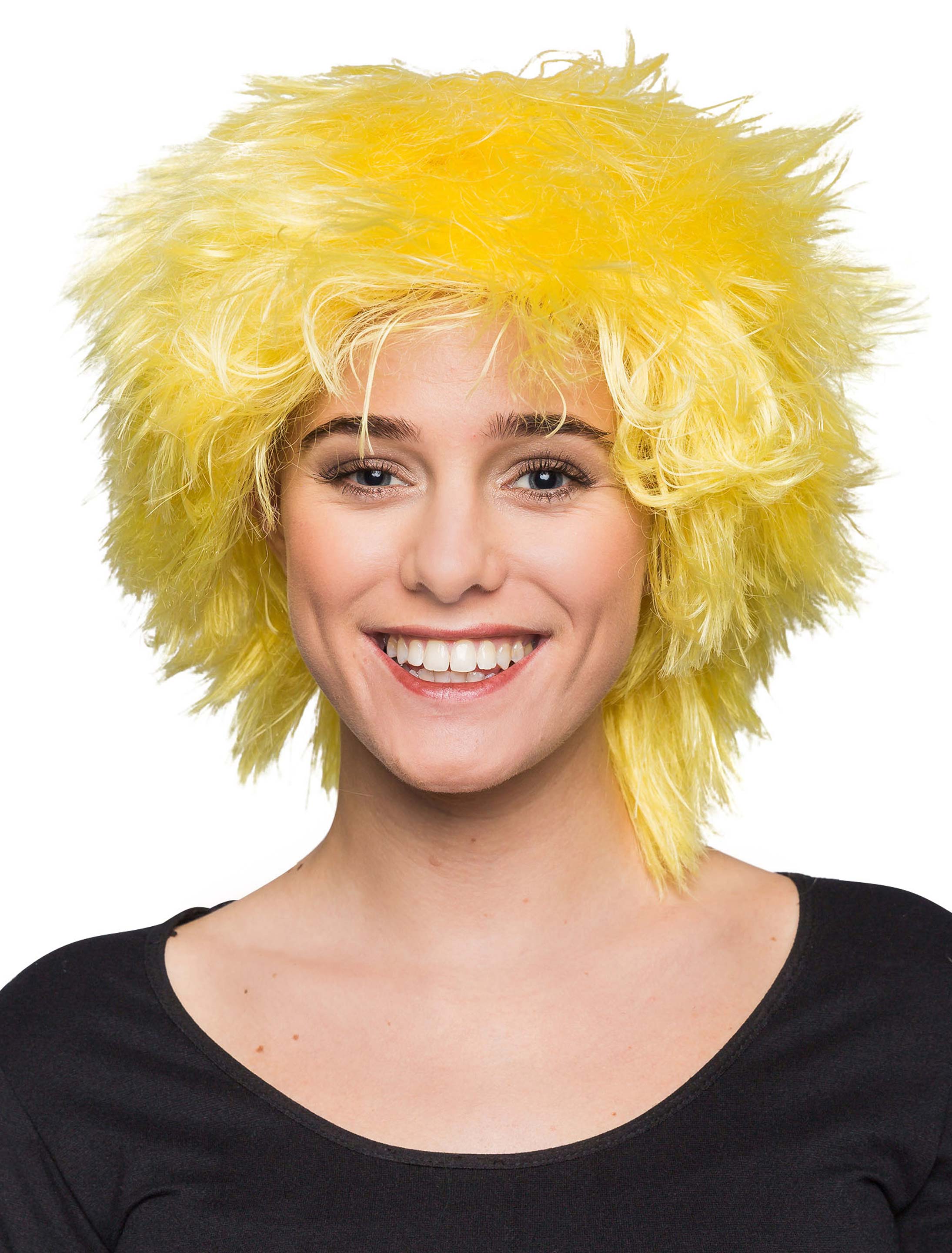 Perücke Clown gelb one size Perücke Clown gelb one size